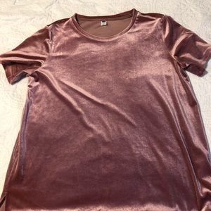 Old navy boyfriend style velvet tee